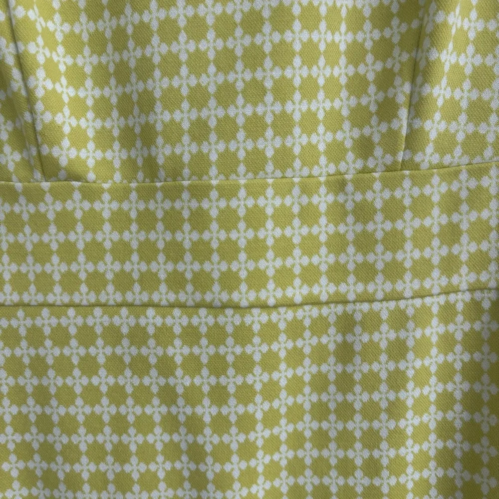 Ann Taylor Citron Green/White  Sleeveless Sheath Dress, Size Small - Picture 3 of 11